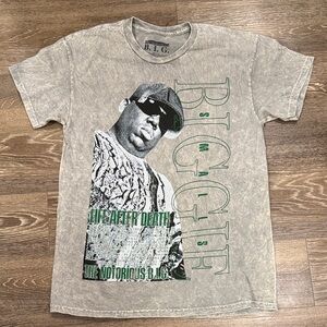 Vintage Style Graphic Tee- Biggie Smalls Size M - read description